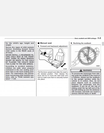 subaru legacy 2011 owners manual